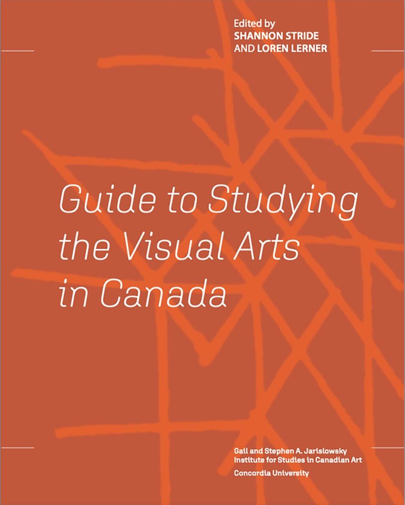 Guide to Studying the Visual Arts in Canada cover art